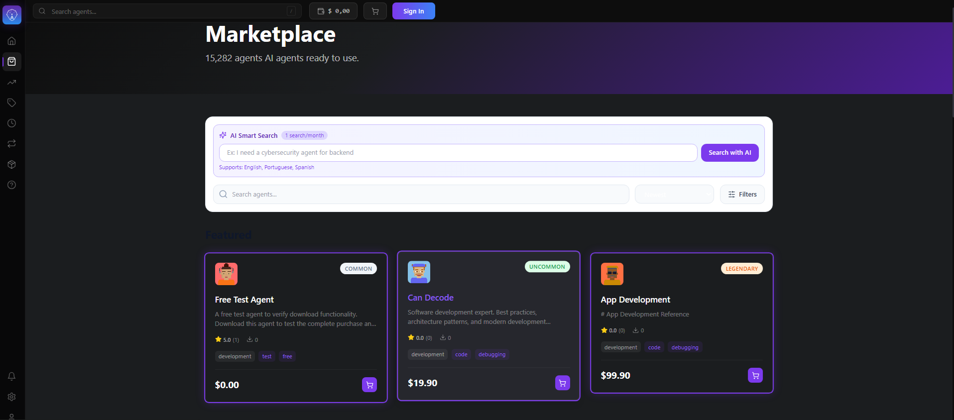 AgentVerse Marketplace